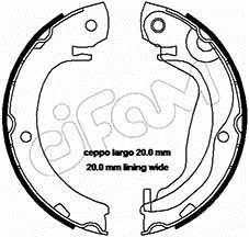TOYOTA Комплект барабанних колодок COROLLA Verso (ZER_, ZZE12_, R1_) 1.4 D-4D (NDE120) 04-09 CIFAM 153-453