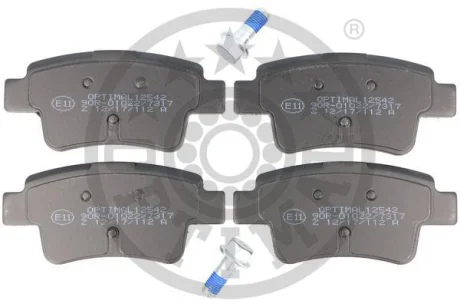 Гальмівні колодки дискові Optimal BP-12542