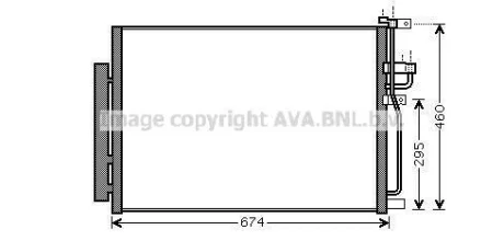 AVA OPEL Радіатор кондиціонера (конденсатор) Antara, Chevrolet Antara AVA AVA COOLING OLA5436D