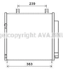 AVA MITSUBISHI Радіатор кондиціонера (конденсатор) MIRAGE 1.0, 1.2 12- AVA AVA COOLING MT5251D