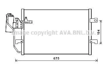 AVA DB Радіатор кондиціонера (конденсатор) з осушувачем W168 00- AVA AVA COOLING MSA5289D