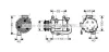 AVA HONDA Компресор кондиціонера CIVIC VIII 1.6, 1.8 05-, FR-V 1.8 07- HDAK208 AVA HDAK208
