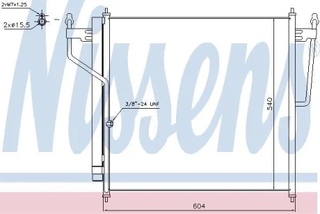 Радіатор кондиціонера NISSENS 940503