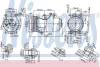 NISSENS FORD Компресор кондиціонера C-MAX 2.0 07-, FOCUS II 2.0 04-, KUGA I 2.0 TDCi 08-, VOLVO 890090 NISSENS 890090