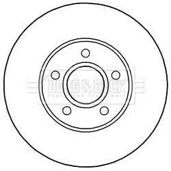 Гальмiвнi диски BORG&BECK BORG & BECK BBD5244