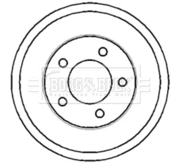 Гальмiвнi барабани заднiй BORG&BECK BORG & BECK BBR7117