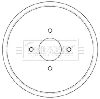 Гальмiвнi барабани з пiдшипником BORG&BECK BORG & BECK BBR7252
