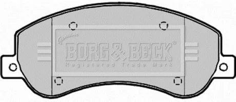 Гальмiвнi колодки дисковi BORG&BECK BORG & BECK BBP1964