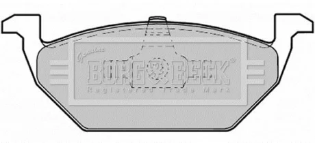Гальмiвнi колодки дисковi товщина 19.8 BORG&BECK BORG & BECK BBP1619