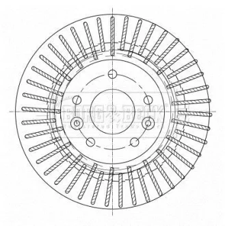 Гальмiвнi диски BORG&BECK BORG & BECK BBD5363