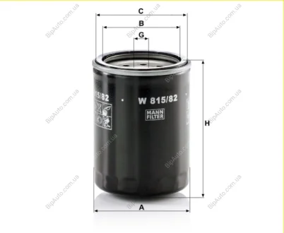 Фильтр масляный MANN W 815/82
