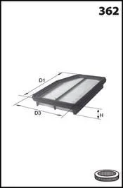 Фільтр повітря MECAFILTER ELP9390
