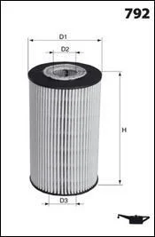 Фільтр оливи MECAFILTER ELH4472