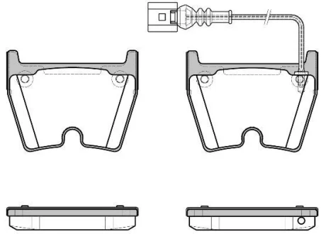 AUDI гальмівні колодки перед. Q3 RS 2.5 13-18, A3 Sportback RS3 15- REMSA 0896.11 (фото 1)