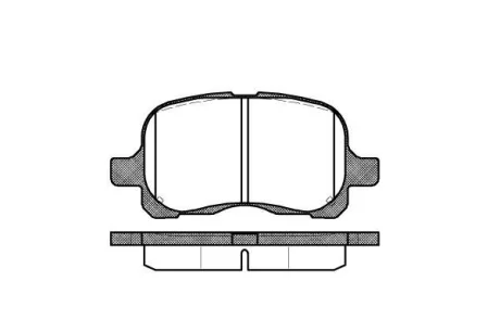TOYOTA гальмівні колодки перед. Carina II, Corolla, Camry, Corona 1,3-2 REMSA 0652.00
