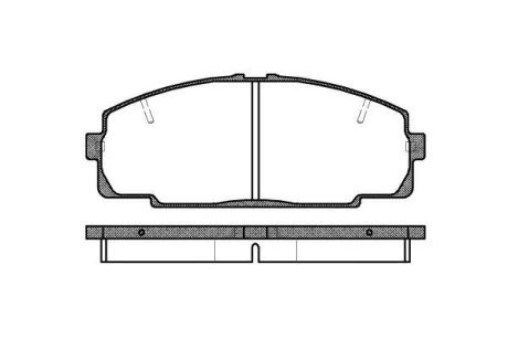 TOYOTA гальмівні колодки передн.Hiace III,IV 89-06 REMSA 0421.20
