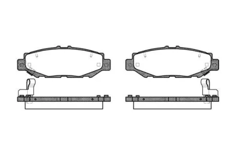 TOYOTA гальмівні колодки задн.Supra,Lexus GS300 93- REMSA 0424.04 (фото 1)