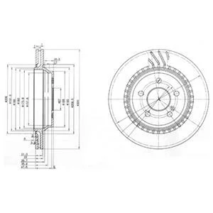 Гальмiвнi диски Delphi BG3726