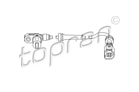 Датчик ABS передн лів/прав FORD GALAXY I SEAT ALHAMBRA VW SHARAN 1.9D/2.0/2.3 03.95-03.10 HANS PRIES TOPRAN / HANS PRIES 112 227