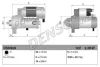 Стартер (12В, 2,2кВт, новий із заставою) TOYOTA AVENSIS VERSO, CARINA E VI, COROLLA, COROLLA VERSO, PICNIC, PREVIA II, RAV 4 II 2.0D/2.2D 04.92-02.07 DENSO DSN928 (фото 1)