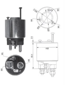 Соленоїд стартера (12В) CITROEN BERLINGO, BERLINGO MULTISPACE, C1, C2, C2 ENTERPRISE, C3 I, C3 II, C3 PICASSO, C3 PLURIEL, C4, C4 GRAND PICASSO I, C4 I, C4 II, C4 PICASSO I, C5 II 1.0-2.2D 07.87- MAGNETI MARELLI 940113050373