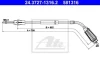 Трос стояночного гальма задн лів (756мм/652мм) VOLVO S80 II 1.6D-4.4 03.06-12.16 ATE 24.3727-1316.2 (фото 1)