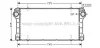 AVA TOYOTA Інтеркулер AURIS 2.0, 2.2 D-4D 06-, AVENSIS 2.0, 2.2 D-4D 08- AVA AVA COOLING TO4565 (фото 1)