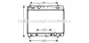AVA TOYOTA Радіатор охолодження двиг. (з АКПП) Yaris 1.0/1.3 05- AVA AVA COOLING TO2577 (фото 1)