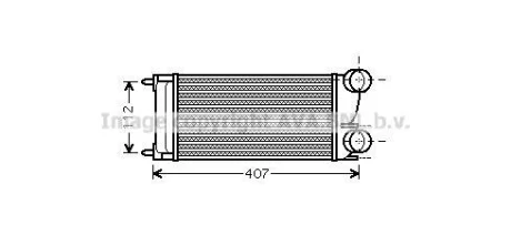 AVA CITROEN Інтеркулер Berlingo 08-, C4 I, Peugeot 308, 3008, 5008, Partner 1.6HDI 07- AVA AVA COOLING PEA4332