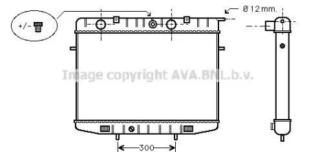 AVA OPEL Радіатор сист. охолодження FRONTERA 90- AVA AVA COOLING OL2175 (фото 1)