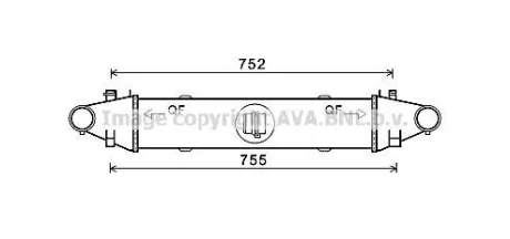 AVA DB Інтеркулер W204/212 09- AVA AVA COOLING MSA4556