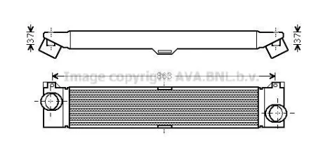AVA FIAT Інтеркулер DUCATO 06- AVA AVA COOLING FTA4353