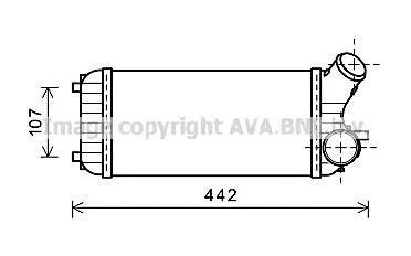 AVA FORD Інтеркулер C-Max II, Grand C-Max 1.6TDCi 10- AVA AVA COOLING FD4472 (фото 1)