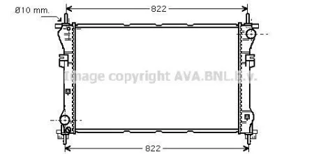 AVA FORD Радіатор сист. охолодження Transit 2.0, 2.4 TDCi 01- AVA AVA COOLING FD2318