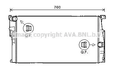 AVA (Уважно! авто з 6-ст КПП) BMW Радіатор сист. охолодження F20, F21, F22, F23, F30, F31, F34, F34, F80, F87 AVA AVA COOLING BW2446