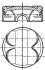 Поршень з кільцями BMW 84,00 1.6/2.0 i N45/N46/N42/N40 01- (Mahle) MAHLE / KNECHT 081 PI 00101 000 (фото 1)