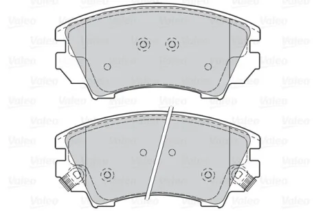 ="" Гальмівні колодки дискові CHEVROLET/OPEL Malibu/AstraJ/Cascada/InsigniaA/Zafira "1,4-2,4 "F "08>> Valeo ="302117"
