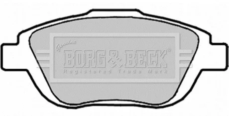 Гальмiвнi колодки дисковi BORG&BECK BORG & BECK BBP2096