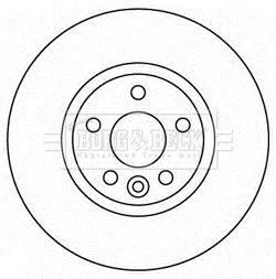 Гальмiвнi диски фарбованi BORG&BECK BORG & BECK BBD4567