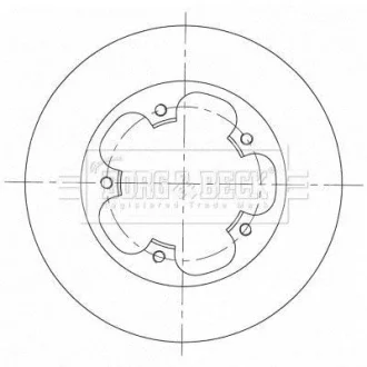 Гальмiвнi диски BORG&BECK BORG & BECK BBD5364