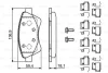 Комплект гальмівних колодок передн, RENAULT GRAND SCENIC II, KANGOO, KANGOO EXPRESS, MEGANE II, SCENIC II 1.4-2.0D 10.01- 0 986 494 725 BOSCH 0986494725 (фото 1)