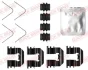 Монтажний набір гальмівних колодок задн HYUNDAI I20 ACTIVE, I20 II OPEL KARL 1.0-1.4D 11.14-09.21 QUICK BRAKE 109-0073 (фото 1)