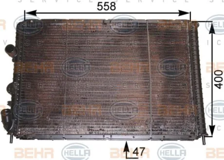 Радіатор системи охолодження HELLA 8MK376710211