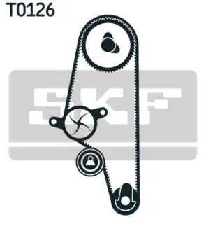 Ремкомплект ремня ГРМ с водяным насосом SKF VKMC01107 (фото 1)