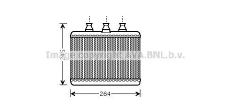 AVA Радиатор отопителя салона BMW 7E65 7E66 AVA AVA COOLING BWA6271