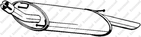 Глушитель задняя часть FORD FIESTA 95-98 BOSAL 154-955