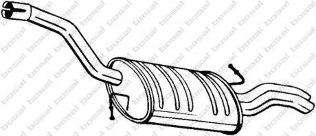 Глушитель задняя часть VW PASSAT 05- BOSAL 233-145