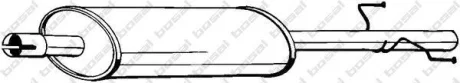 Фото 1 - глушитель средняя часть VW LT 97- BOSAL 279-347 Глушитель средняя часть VW LT 97- BOSAL 279-347 (фото 1)