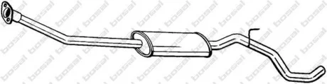 Глушитель средняя часть NISSAN NOTE (06-13) BOSAL 286-277