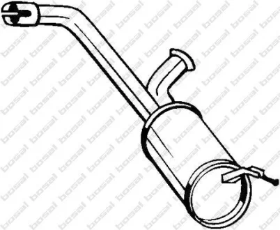 Глушитель средняя часть CITROEN Jumpy (06-16), FIAT Scudo (06-16), PEUGEOT Expert (06-16) BOSAL 135-099